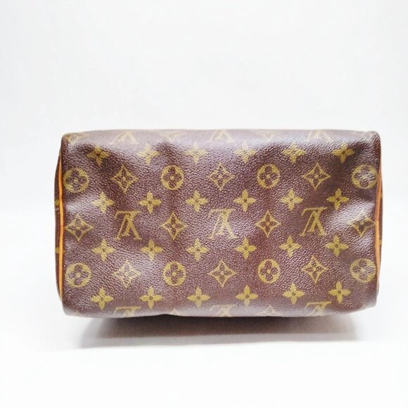 Authentic Louis Vuitton Speedy 25 Brown Monogram Hand Bag mn650-111725 - Picture 5 of 16